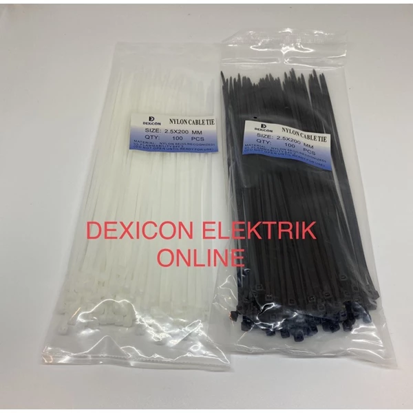 Kabel Ties Dexicon Elektrik 2.5 x 200 mm