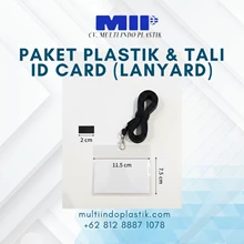 Lanyard Strap 2 cm and ID Card Plastic Holder Package (10.5 cm x 14.5 cm)