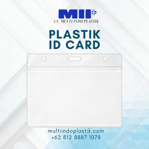 Plastik ID Card PVC / Mika Transparan Custom 
