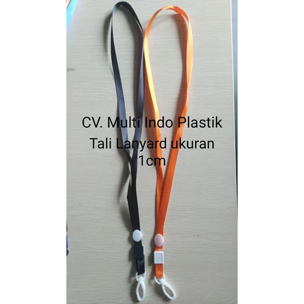 Paket Tali Lanyard 1cm dan plastik id card ukuran 11.5cm x 7.5cm