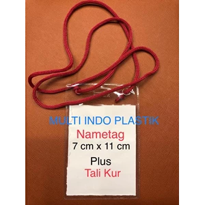 Paket Tali Kur dan Plastik ID Card ukuran 7cm x 11cm