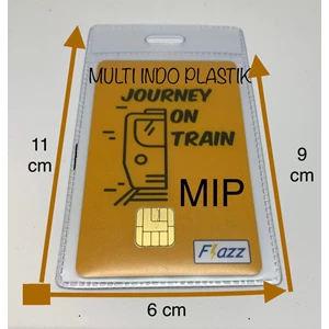 Plastik kartu MRT ukuran 6cm x 11cm