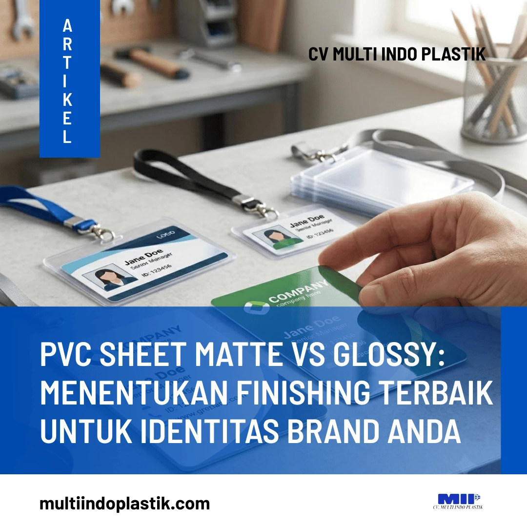 PVC Sheet Matte vs Glossy: Menentukan Finishing Terbaik untuk Identitas Brand Anda